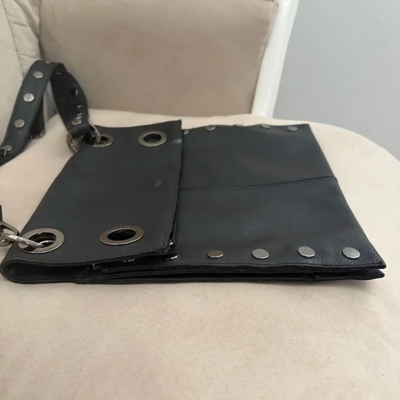 Hammitt Large Montana Adjustable Black Leather Shoulder/Crossbody Bag - Picture 16 of 16